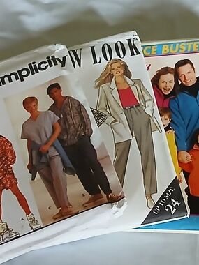 3 UNCUT Sewing Wardrobe Helper Patterns Children,Ladies and Men's,size Xsmall-24